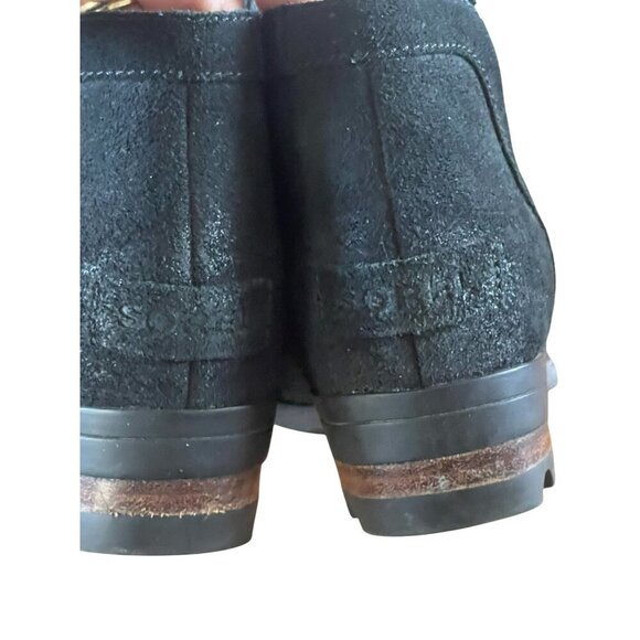 Sorel Lolla Cut Out Women's Black Suede Pull-on Ankle Boots Size 6.5 - Picture 6 of 8